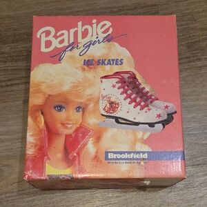 Barbie Kids Ice Skates - Pink and White Design